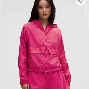 Women's Pink Hooded Jacket